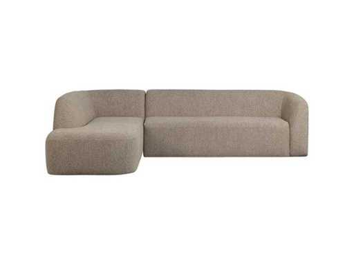 Woood - Canapé d’angle incliné à gauche - Chenille - Natural Melange - Ensemble de canapé