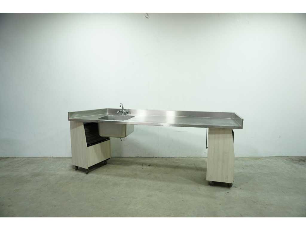 Stainless Steel Sink Top 260x70 cm