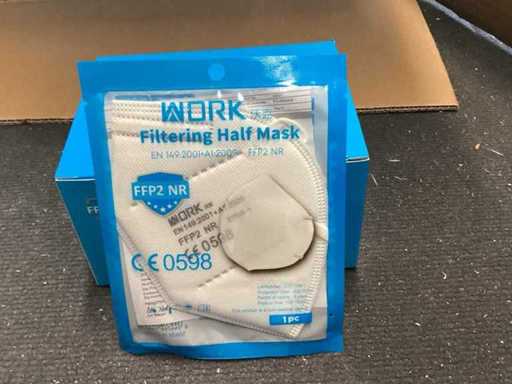 2021 Work FFP2 Masken einzeln verpackt MHD abgelaufen