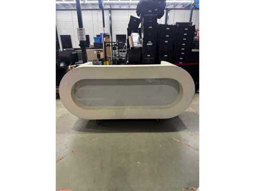 DJ furniture white oval LED DEFECT