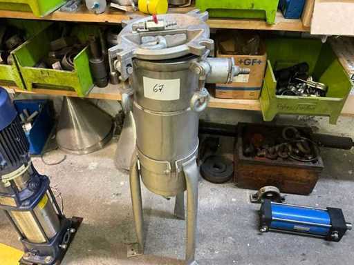 Stainless Steel Bag/Candle Filter Housing on Stand