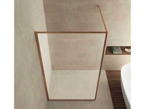 Wiesbaden Square Inloopdouche helder glas 100 cm