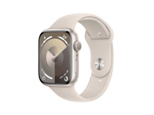 Apple - Series 9- Smartwatch GPS Starlight Aluminum