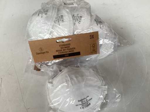 PALLETDEAL Copenhagen Pro masque anti-poussière, pack de 3 (1152x)