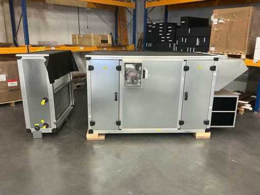 Lucam Industrial Air Handling Unit / Ventilation Unit with Heat Exchangers and Bypass System
