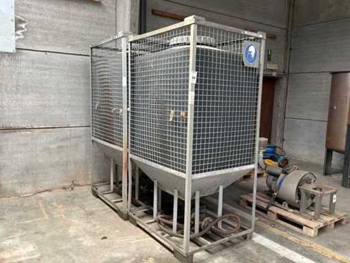 Verticale opslagmengtank (2x)