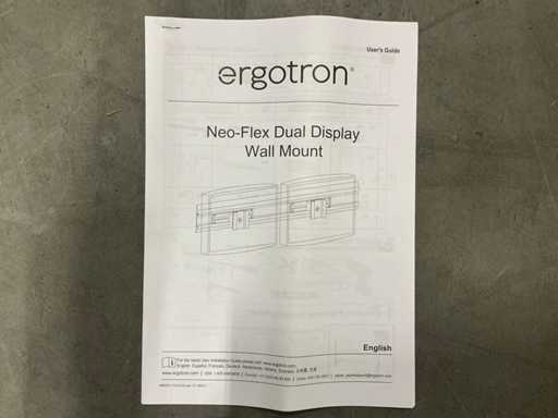 Ergotron Neo-Flex Doppeldisplay-Wandhalterung