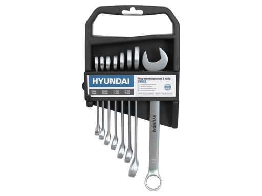 Chiave ad anello/a estremità aperta Hyundai 8 pezzi (2x)