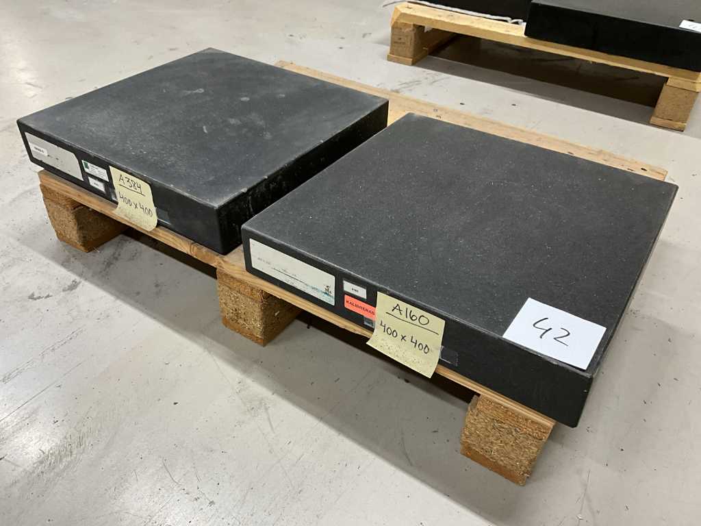 Granite surface and measuring plate (2x)
