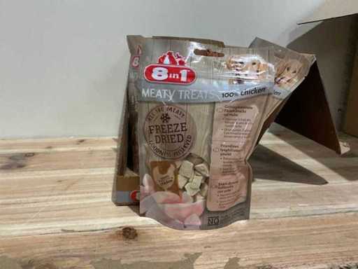 8w1 - Mięsne przysmaki - Liofilizowany kurczak - Karma i przekąski dla psa (48x)