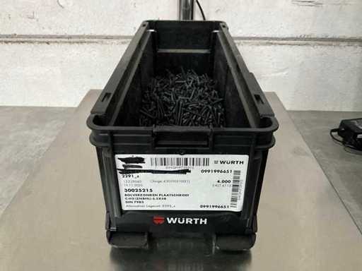 Würth 4.53 kg Bolverzonken plaatschroef 3,5 x 38 in stapelbare bak