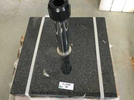 Granieten Parasolvoeten met RVS Buis (4x)