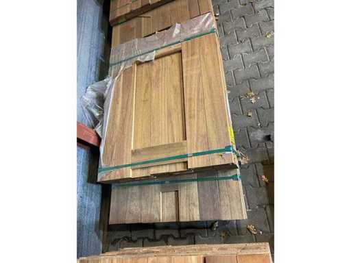 Tek Gujański – deska strugana - 1250-1550x140x21mm (66x)