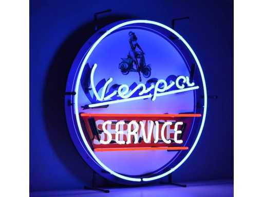 Service Vespa - Éclairage au néon