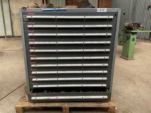 Armoire à tiroirs robuste avec contenu
