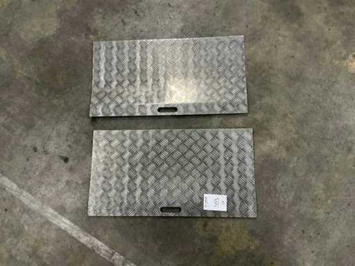 Placă de șah din aluminiu (2x)