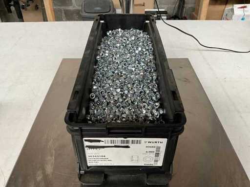 Würth 14.51kg Self-locking nut M6 in stackable box