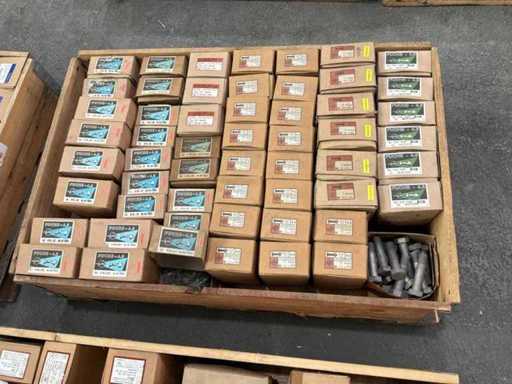 Verschiedene Schrauben mit Muttern (1240x)