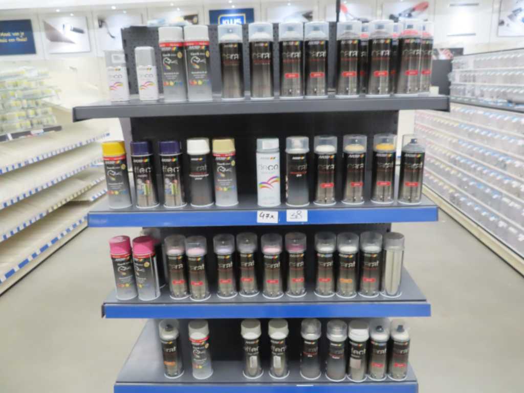Motip - Batch of aerosols, approximately 47 aerosol cans