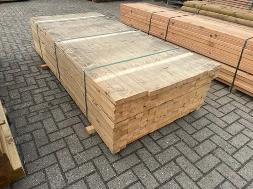 Beam wood 2400x40x65mm 68 pieces 163m1 new unused