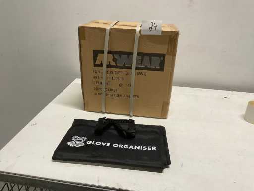 Mwear - set van 20 werkhandschoenen organizers