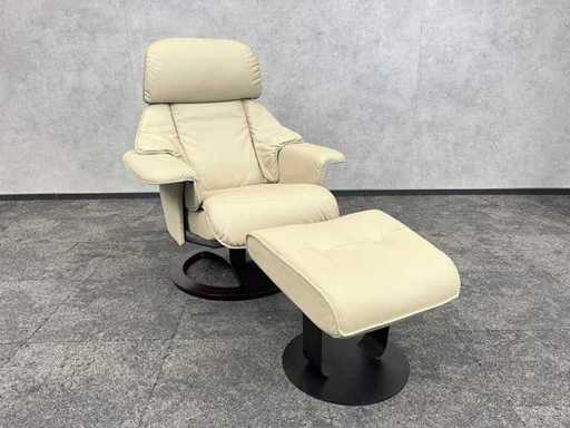Fauteuil relax réglable avec repose-pieds - inutilisé