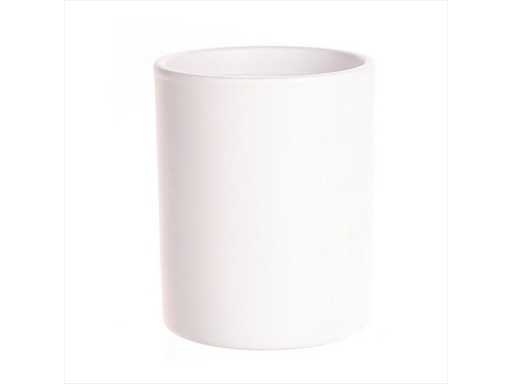Cylinder doniczkowy Orchidea D.13/H.16cm matowy whi (581x)