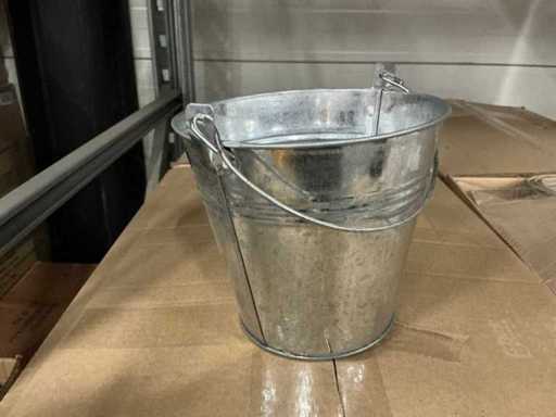 Lot de găleți de zinc Ø16xH14,5cm (480x)