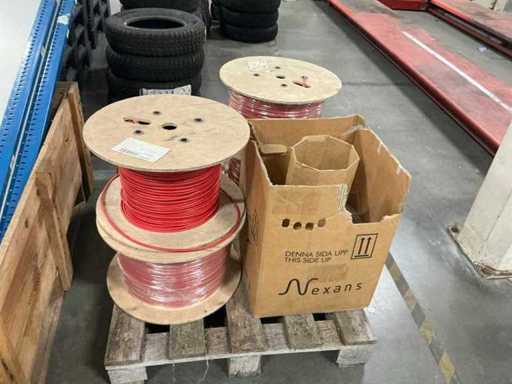 Batch of data cable on a roll