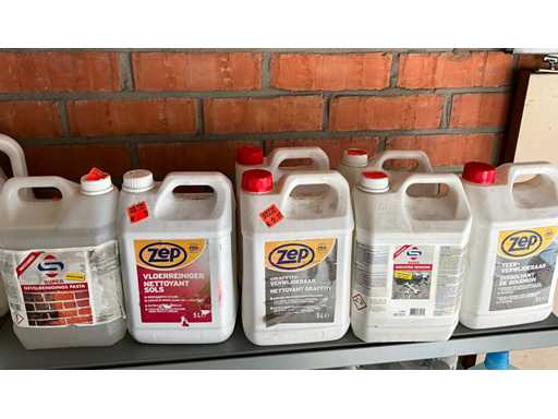 Mix kavel diverse Schoonmaakmiddelen Zep en Super