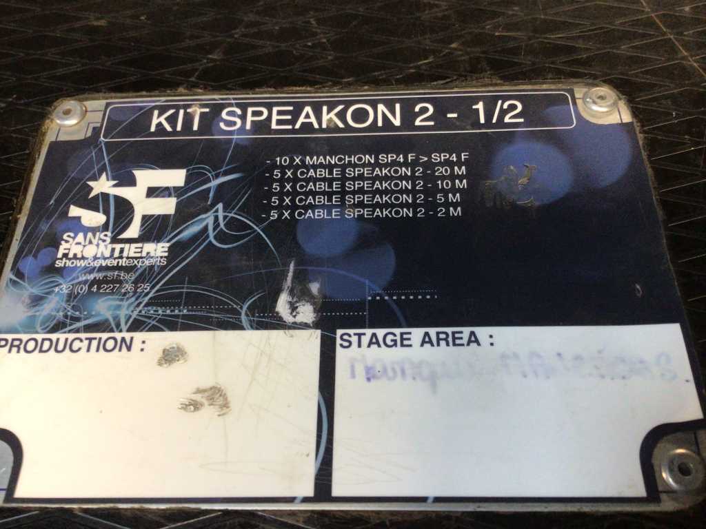 SPEAKON KIT 2 (HALF KIT) IN FLIGHT CASE