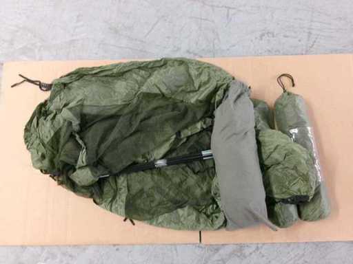 Mosquito tent mix, olive, used + as good as new (U5) (6x)