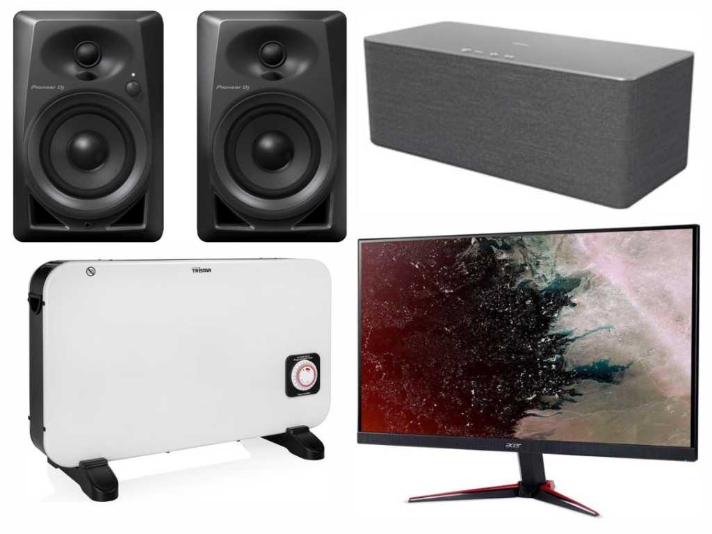 Return goods PHILIPS sound box, Acer gaming monitor, Pioneer sound boxes
