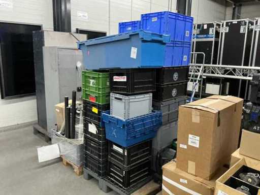 Batch of warehouse crates