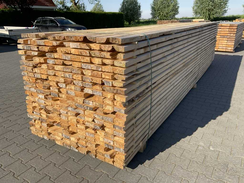 Fichtengerüst Holzbretter 510x9,5x3,5cm (250x)