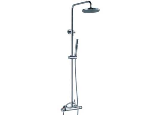 Mawialux thermostatisch opbouw regendoucheset - Chroom