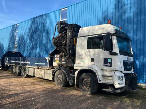 2015 MAN TGS Crane truck with crane HIAB XS 622