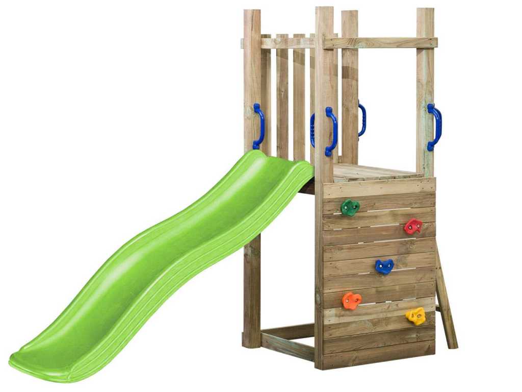 Playground equipment with slide 235x70x175cm