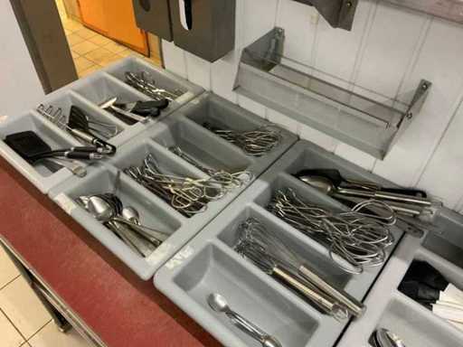Lot (en acier inoxydable) Accessoires de couverts pour boucherie et restauration