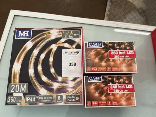 C.Star. IP20+IP44. Weihnachten LED-Beleuchtung. (3-fach)