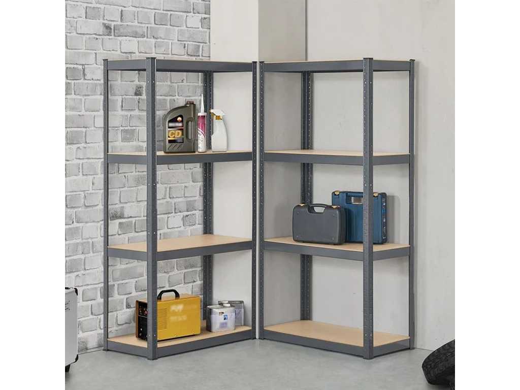 4 Easy storage shelves 160 x 80 x 40 cm