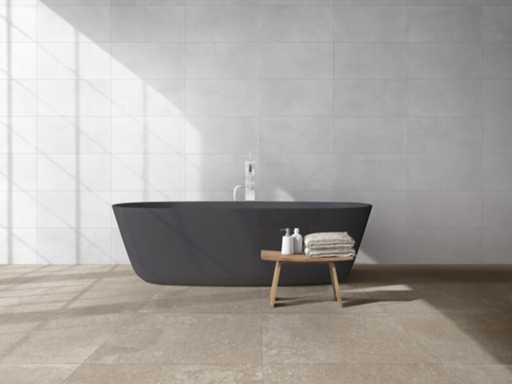 Carrelage de sol Sphinx Earth Snow White Snow Mat 50x100 cm 60 m²