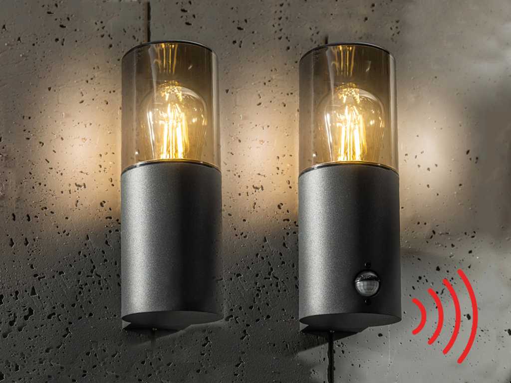 4 x GT Lumen + GT Lumen Sensor wand lampen