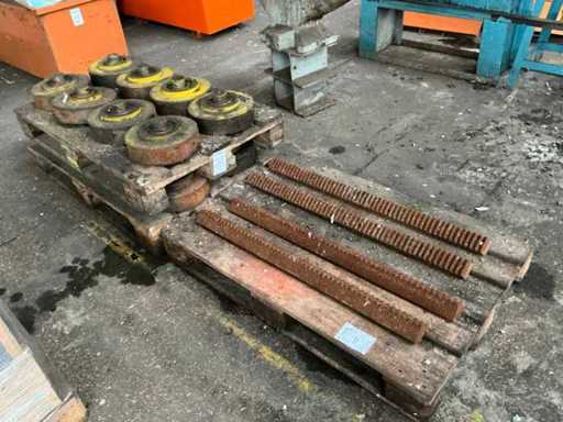 Partij stalen machine delen