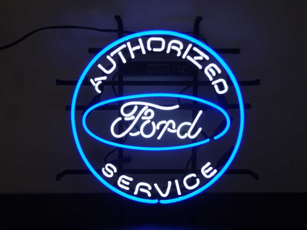 Ford - NEON Sign (glas) - 40 cm x 40 cm
