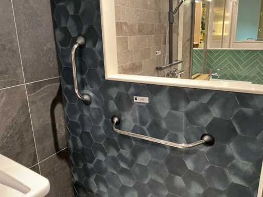 Chrom-Toilettenstütze (2x)