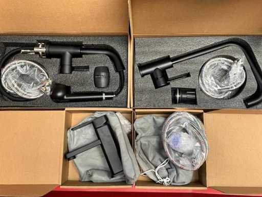 Différents types de modèles de robinets mélangeurs (4x)