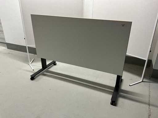 PALMBERG Einklappbarer Bürotisch, rollbar