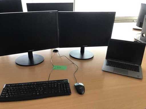 Dell latitude i7 incl monitors and accessories 