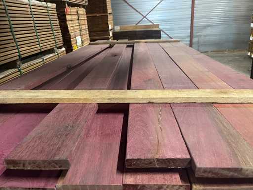 Doghe Purple Heart piallate 2150x120x21mm (62x)